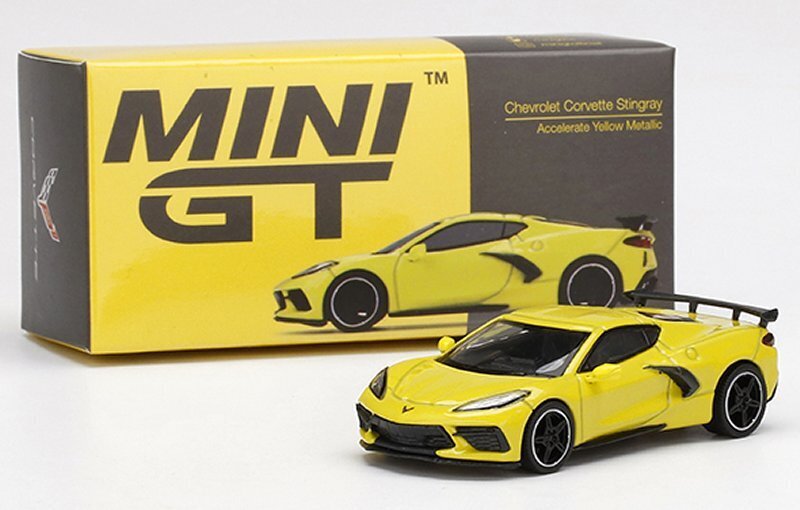 CHEVROLET Corvette Stingray - 2020 - yellow - Mini GT 1:64