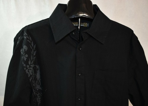 Ocean Current Shirt Black Size Large Short Sleeve Button-Up Men's New - Picture 5 of 9