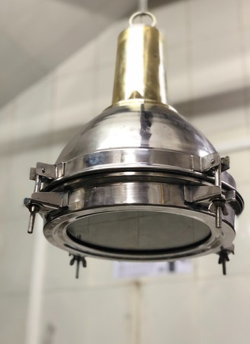 Retro Stage Steel and Brass Metal Industrial Old Ceiling Pendant Light Fixture - 第 6/9 張圖片