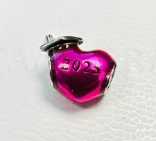Pandora Graduation 2025 Heart Charm 793788C01 +FREE Gift Box +Tag