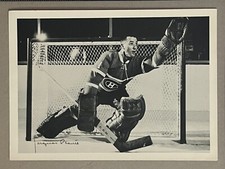 JACQUES PLANTE 1960-61 YORK PHOTOS 60-61 MONTREAL CANADIENS       73959