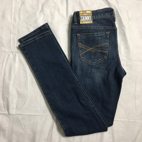 Aeropostale Bayla Skinny Jeans Size 4 Low Rise Distressed Blue Stretch Denim NWT - Picture 2 of 11