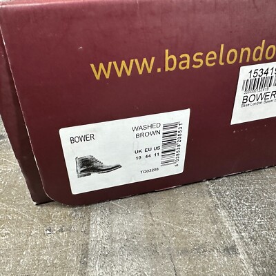 Base London Washed Brown Bower Boots Size 11 Dress Business  display picture 1