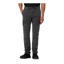 Joe's Jeans Atlas Utility Cargo Pants Men's 32 Asphalt Solid Mid Rise Zip/Button