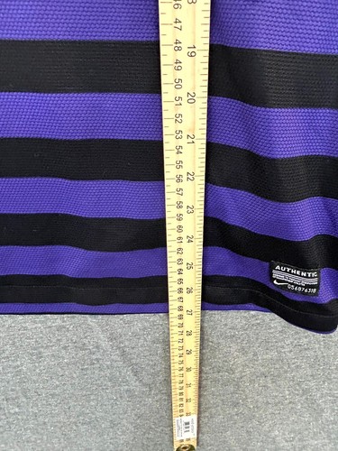 Nike Dri-Fit Arsenal F.C. Jersey Men's Medium Black Purple Striped Logo Pullover - Picture 9 of 11
