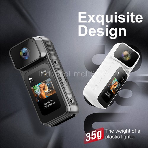 2.7K Ultra HD Action Camera Thumb Size Mini Lightweight Portable Sports Body Cam - Picture 8 of 26