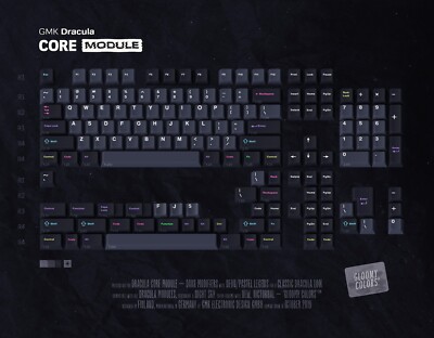 GMK Dracula R1 Base Mechanical Keyboard Keycaps Keyset BRAND NEW