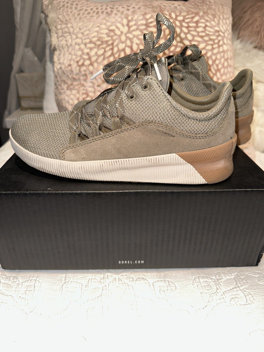 SOREL OUT N ABOUT PLUS LACE WATERPROOF SAGE SNEAKER SIZE 9 | eBay