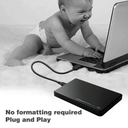 2.5"SATA USB 3.0 Hard Drive Disk HDD SSD Enclosure External Case Laptop E9I7 - Afbeelding 13 van 14