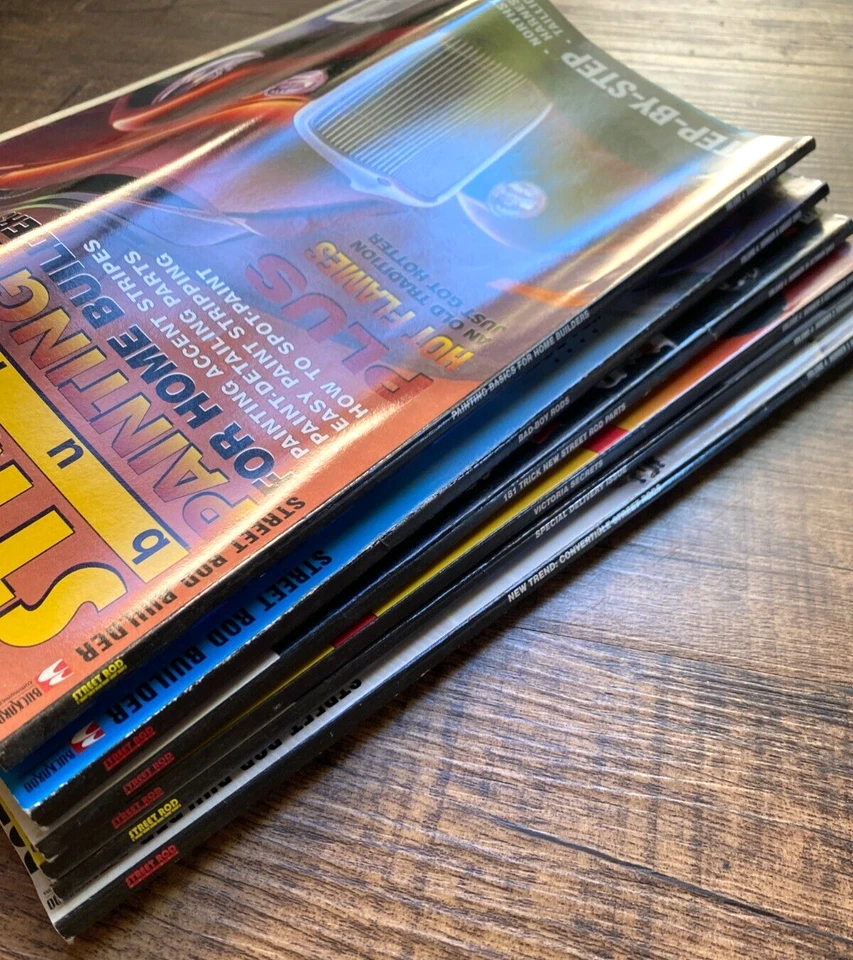 6 Street Rod Builder Magazine Lot 2003 Hot Rod Car Classic Drag Racing + Posters - Image 3 of 4