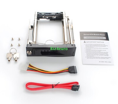 Neu 5,25'' Bay to 3,5'' Internal SATA Hard Disk Mobile Rack für SSD HDD Hot-Swap