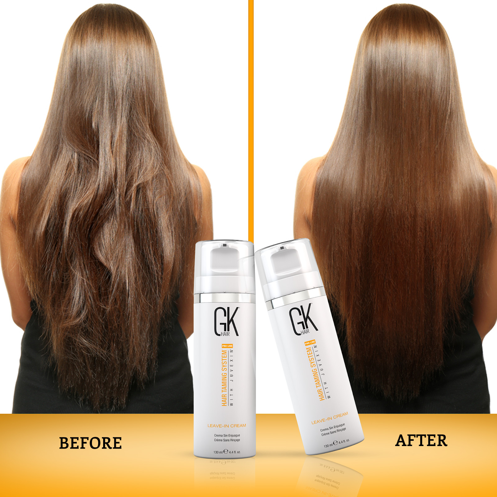 GK HAIR Leave In Conditioner Cream 130ml Hydrating Smoothing & Frizz Control
