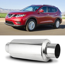 For 14-2020 Nissan Rogue 2.5" Inlet/Outlet 12" Length Muffler Exhaust Resonator
