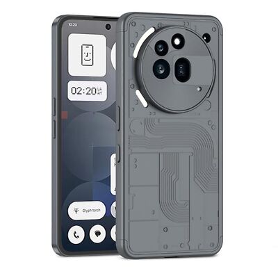 Für Nothing Phone 3a Pro Dreiteilige GKK Rundum Design Schutz Hülle Cover Grau
