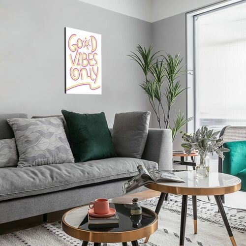 Good Vibes Only Canvas Poster Office Decor Art Modern Wall Art Aesthetic - Picture 3 of 13