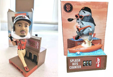 SGA SET San Francisco Giants Lou Seal Counter and Lamonte Wade Splash Bobblehead