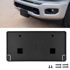 Front License Plate Tag Frame Mounting Bracket w/ HW Fits For 2019-2022 Ram 2500