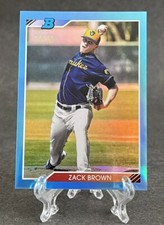 2020 Bowman Heritage Chrome Prospects Zack Brown Blue Refractor /99 #92CP-ZB