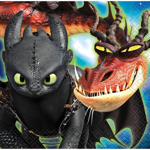 How To Train Your Dragon Hiccup Dessert Napkins Birthday Party Tableware 16 Ct - 第 1/1 張圖片