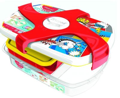 Maped PICNIK Brotdose CONCEPT LUNCH BOX ''Comics'' 1,78l groß 2 Fächer Drehverschl
