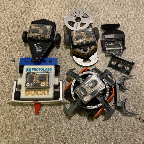 Hexbug Battlebots 4 Bots 4 Remotes TESTED. Tombstone Duck Rotator Barnakills