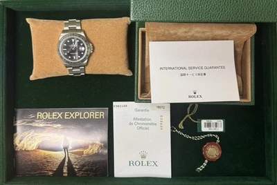 ROLEX 16570 Explorer II Stahl schwarzes Zifferblatt F3811XX Box und Papiere 2003 - Bild 1 von 4