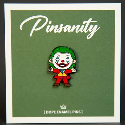 Chibi Joker Joaquin Phoenix Pin - Fast Shipping from USA - Brooch - Batman