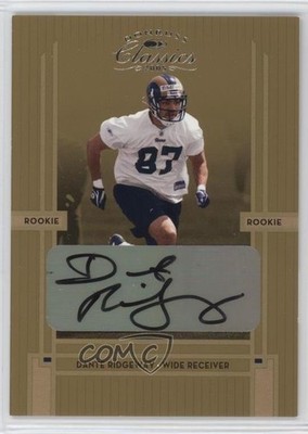 2005 Donruss Classics Rookie 390/499 Dante Ridgeway #227 Auto 2a8