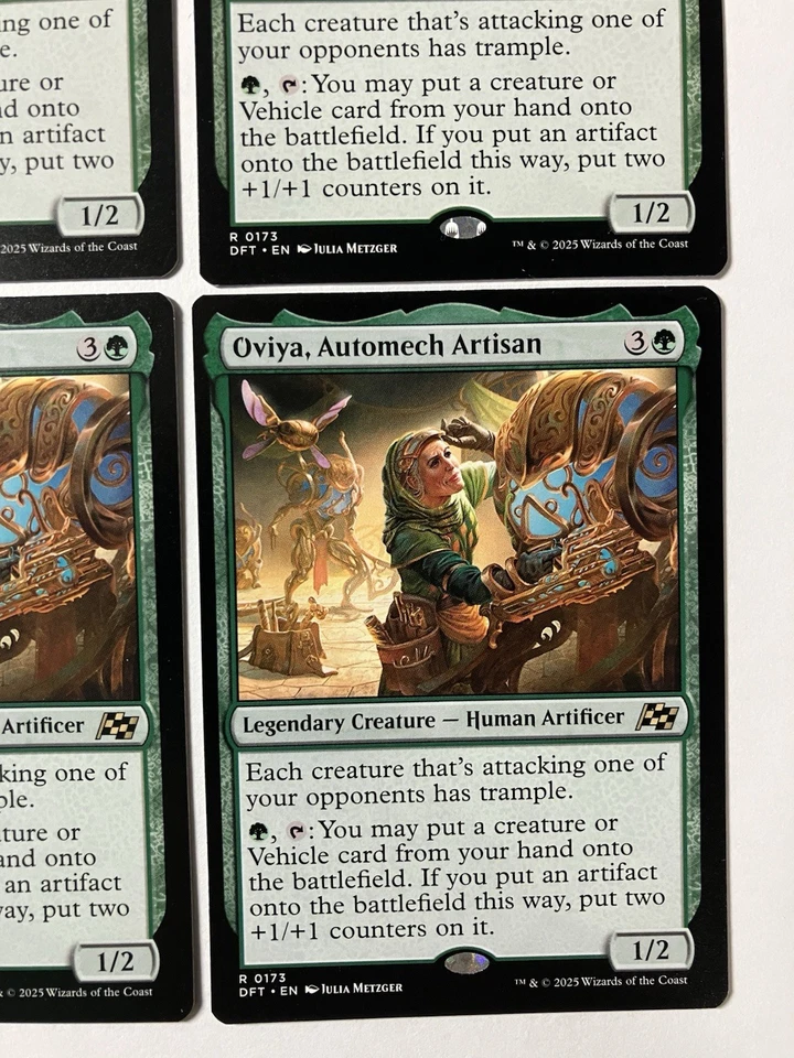 Magic The Gathering MTG Oviya, Automech Artisan Aetherdrift Regular X4 Cards - Image 4 of 4