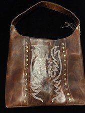 Native American Indian Made Leather Purse Bag With Indian Design