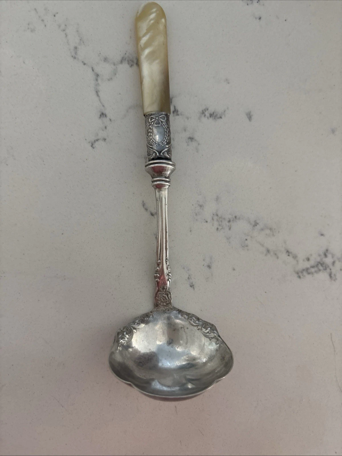 Ladle Vintage Ornate Shell Spoon,Victorian