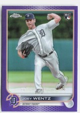 2022 Topps Chrome Update #USC13 Joey Wentz Purple Refractor