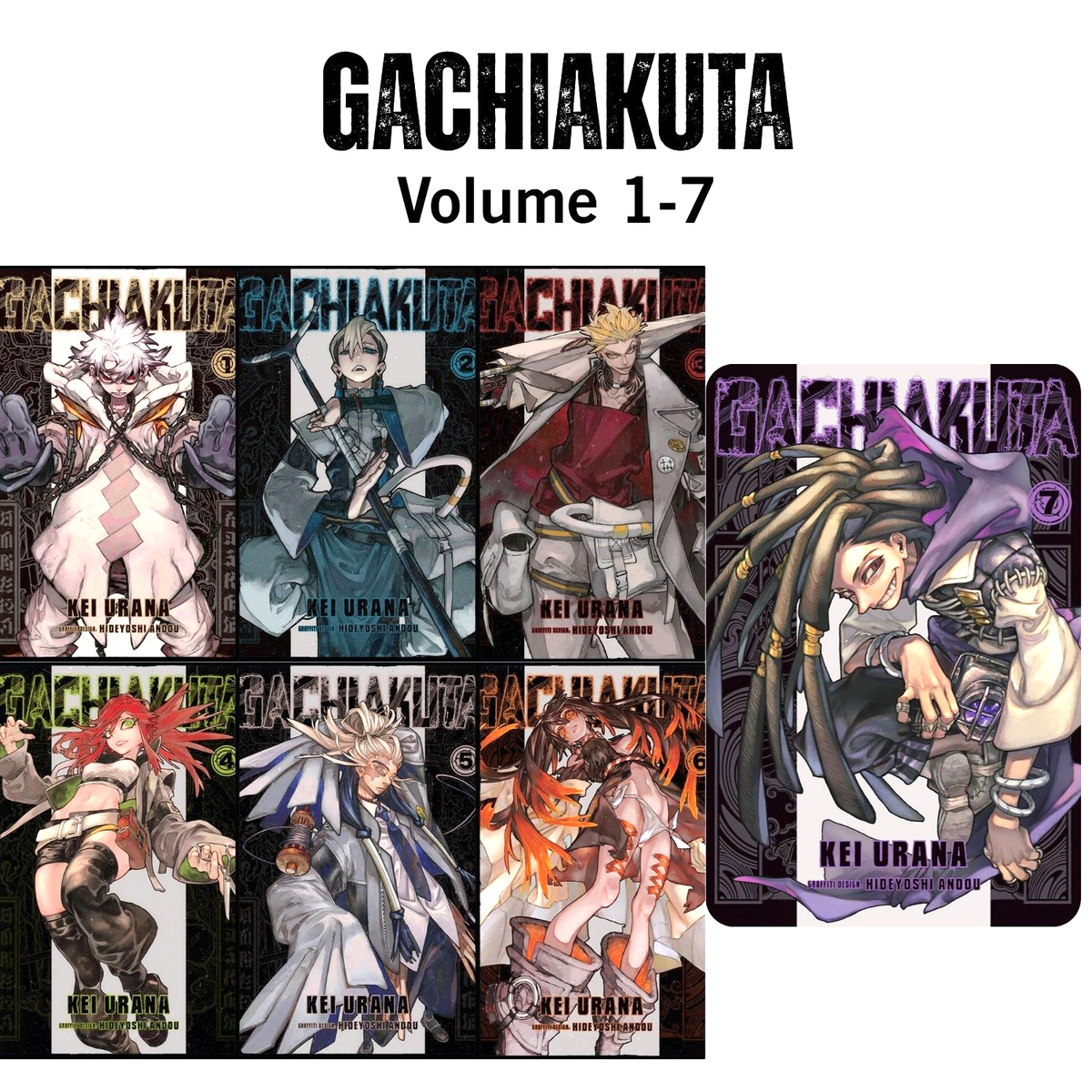 Gachiakuta Manga Vols 1-7 Full Set English Comic Books by Kei