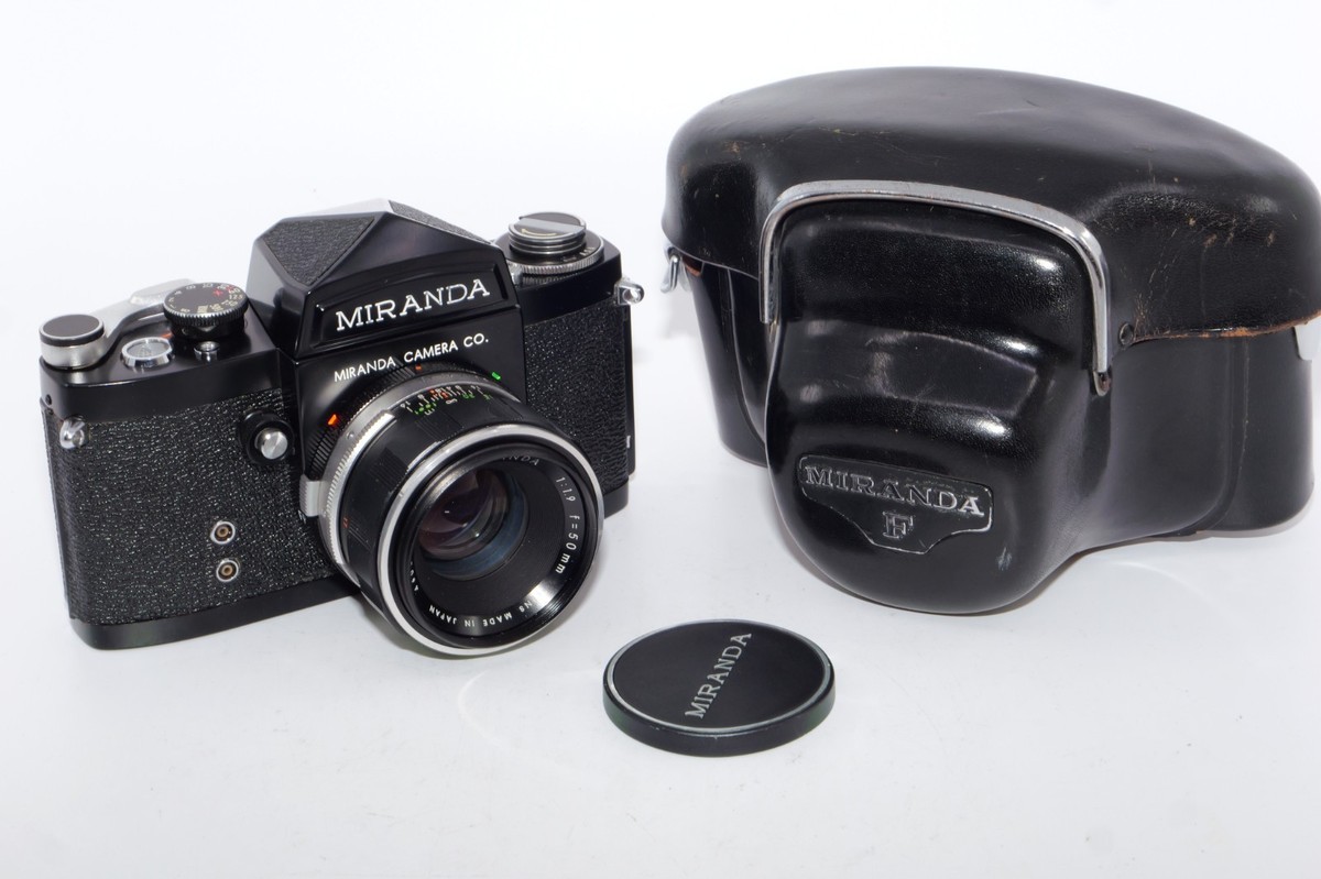 Miranda F Model Early 35mm Film Camera From Japan. BLACK. 50mm f1