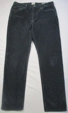 Flint & Tinder Men's 34x32 Gray Corduroy Straight Fit Casual Preppy Pockets Pant