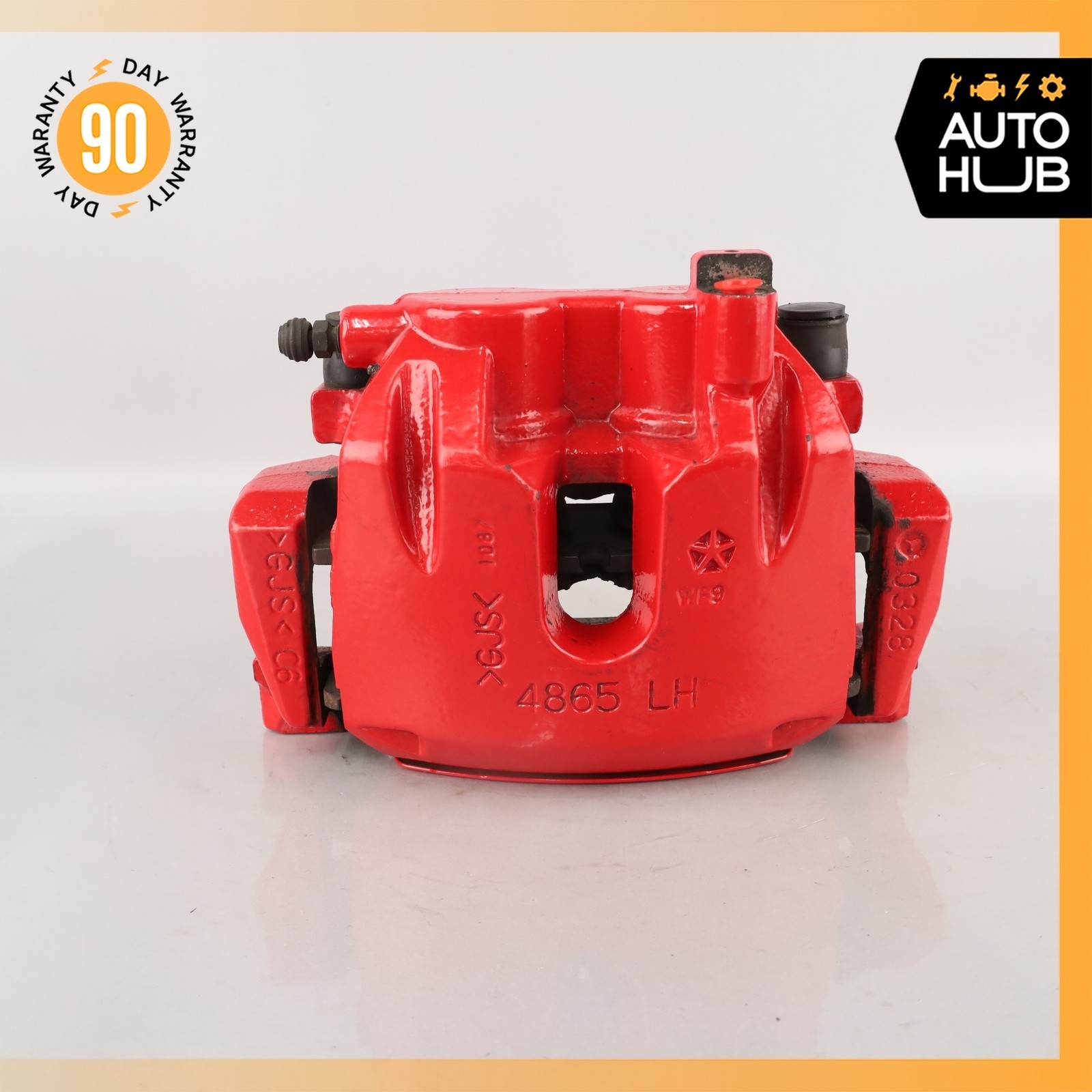 17-22 Maserati Levante M161 3.0L Front Left & Right Brake Calipers Set Red OEM