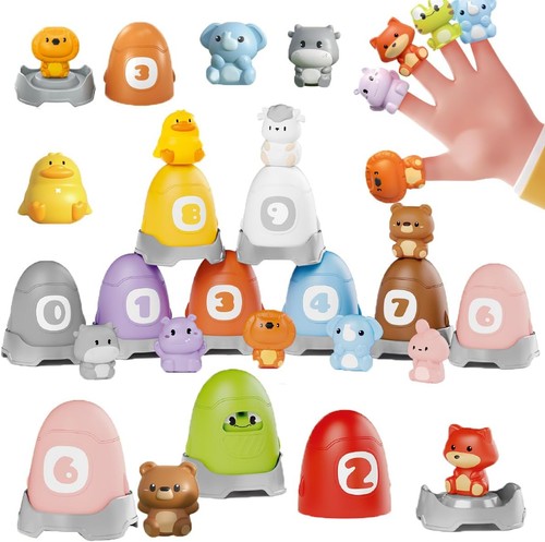 Learning Toy Animals Toys Montessori 30 Pcs for 1 2 3 Year Old Toddlers...