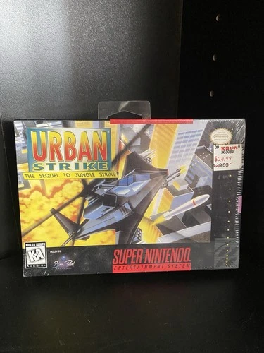 Urban Strike SNES Sealed New Super Nintendo KB Toys With Hang Tag