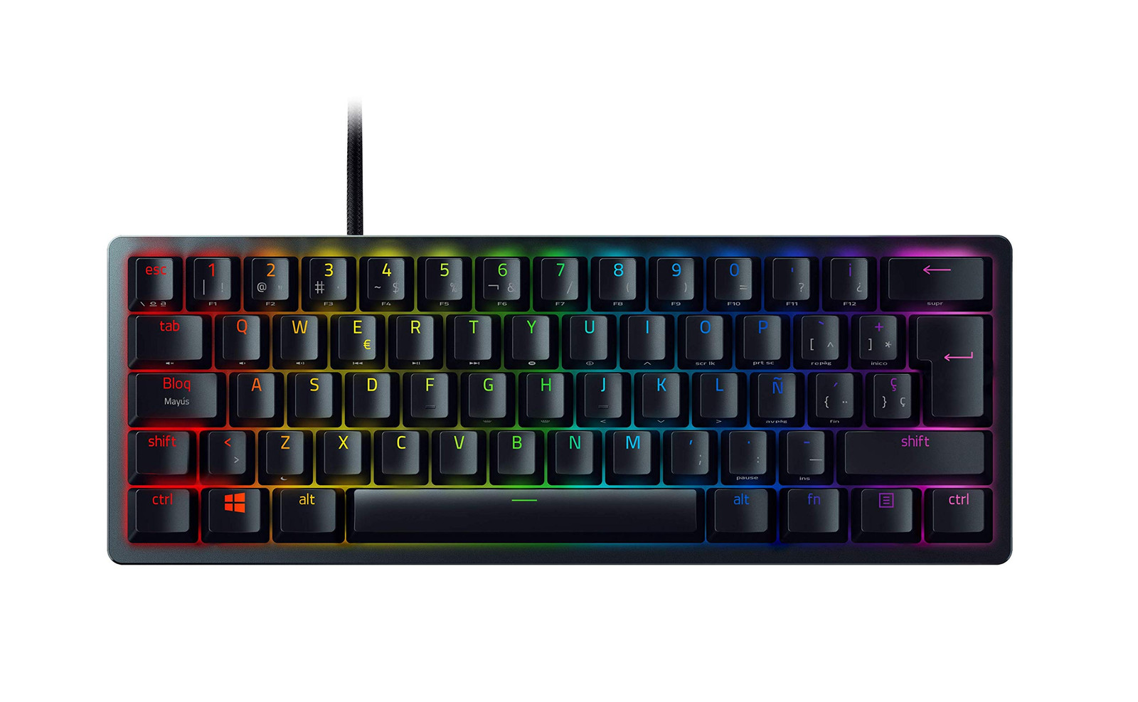Razer Huntsman Mini - (Interruttore Viola) Tastiera da gaming con fattore (G3G)