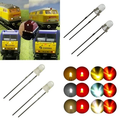 SCHÖNWITZ Duo LED 3mm LED bicolore 2pin illuminazione cambio luce locomotive automotrice H0 TT 1 0