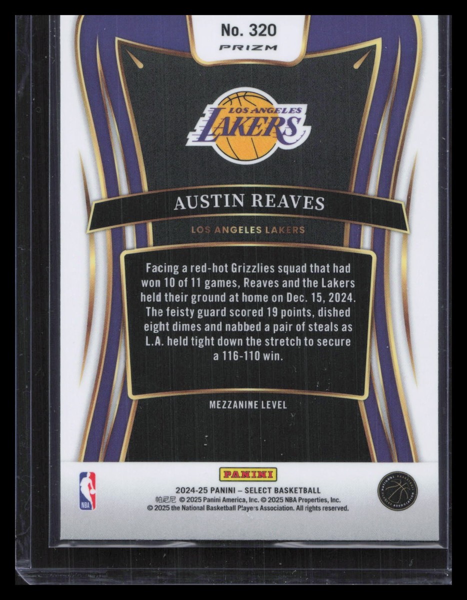 2024-25 Panini Select #320 Austin Reaves Silver Prizm | eBay
