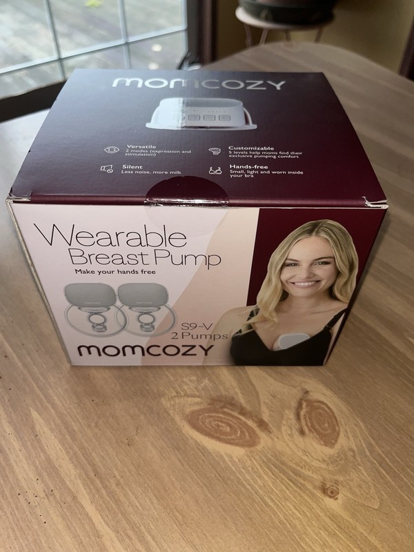 Momcozy S9-V Wearable Double Electric Breast Pump, Hands-Free, 24mm/19mm