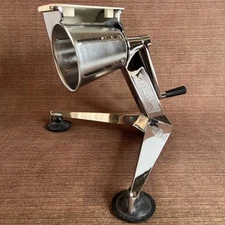 Saladmaster V Machine Manual Food Processor 5 Stainless Steel Cones Chrome 