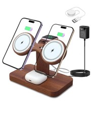 3 in 1 Wireless Charging Station For Apple Watch Charger Stand Cable