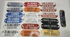 Vintage Lot 19 76 Union Oil Gas Diesel Pump Fuel Tag Signs Metal Alum Porcelain