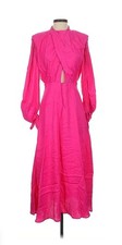 Farm Rio cocktail dress size medium, midi length, pink color, nwt