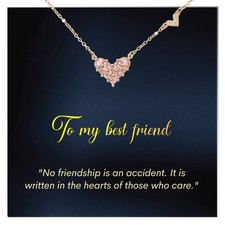 Pink Heart Bracelets, Gold Jewelry for Women Best Friend Daughter and Siste - 02