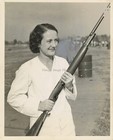 1938 Dayton Ohio Lelia Hall Woman Champion Rifle Photo 8X10 — photo 1