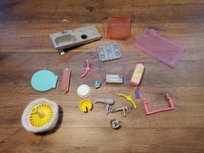 Vintage Barbie Dream House Accessories LOT Disco Ball Food Sink