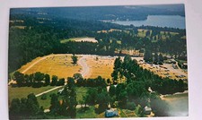 Postcard Air View of Stockbridge Bowl & the Grounds of Tangle Wood Lenox